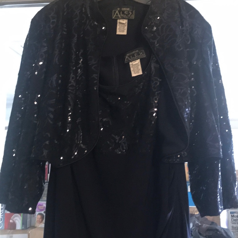 Alex Evenings Dress Gown and Cover Up (2pcs)